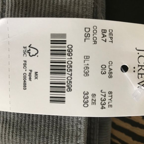 2 NWT J. Crew Factory Slim-Fit Flex Cord 33/30 - Picture 4 of 7